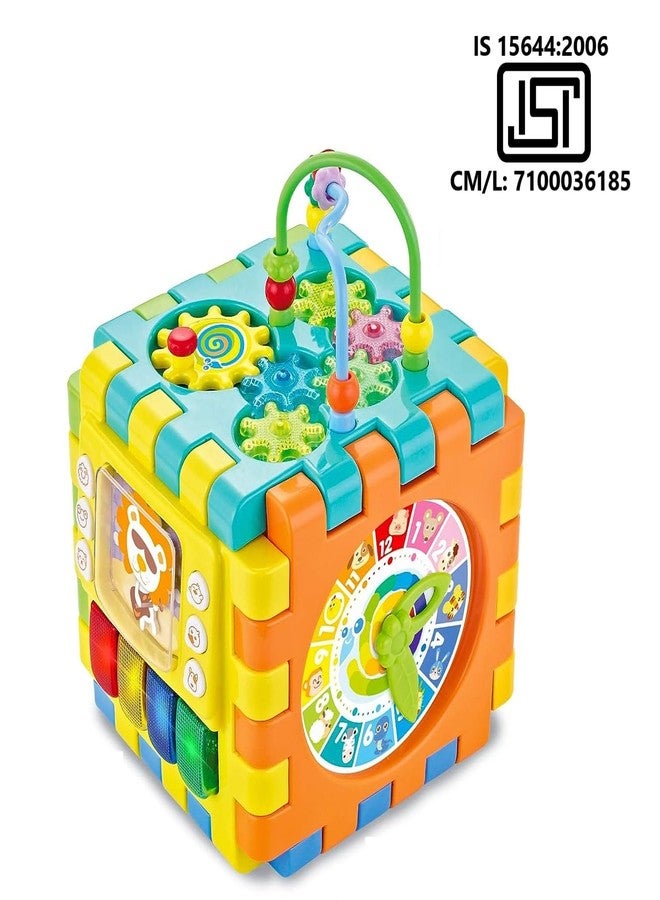 ADKD Shape Sorter Toy for Babies Colorful Elastic Bands Montessori Toys for Toddlers, Early Learning Preschool Educational Baby Sensory Toys (Activity Cube) - Image 4